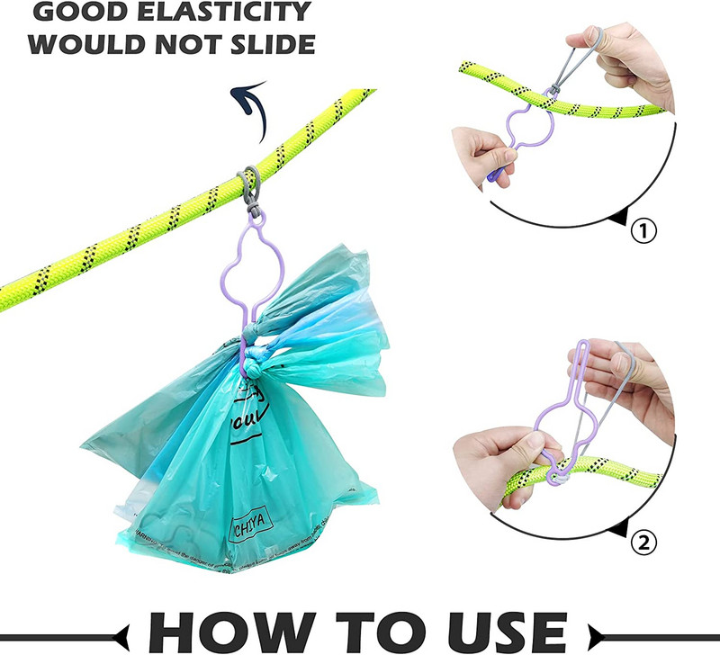 Suņu pastaigu piederumi Suņu tīrīšanas piederumi Brīvroku suņu izkārnījumu maisiņu dozatora turētājs pavadas mājdzīvnieku atkritumu maisu pārvadāšanai