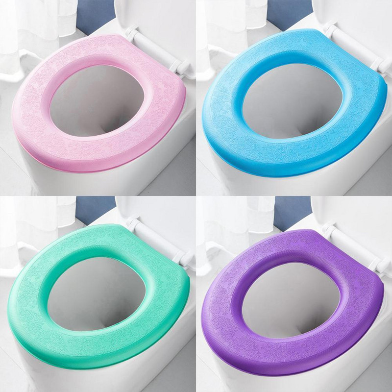 Silikonska Four Seasons meka kupaonica Closestool Mat Naljepnica Podloga Navlaka za WC školjku O-oblika WC jastuk je vodootporan X9n8 P4U1