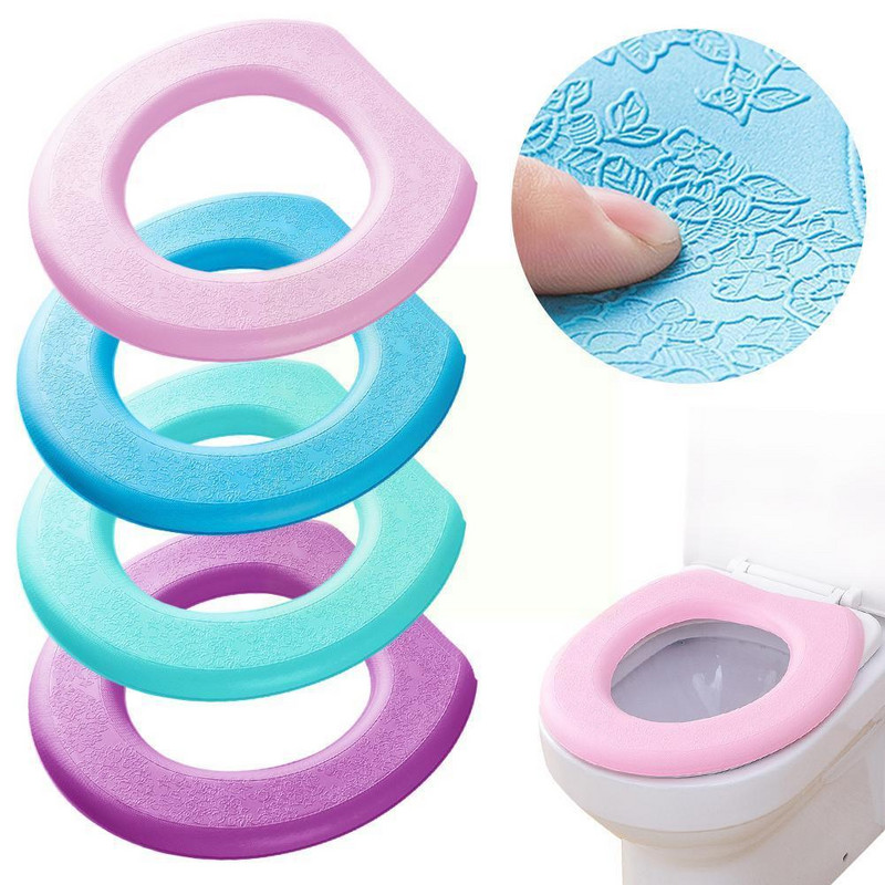 Silikonska Four Seasons meka kupaonica Closestool Mat Naljepnica Podloga Navlaka za WC školjku O-oblika WC jastuk je vodootporan X9n8 P4U1