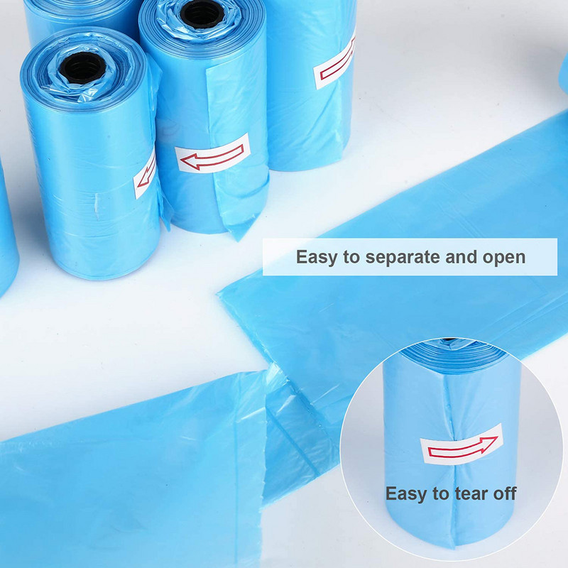 Mājdzīvnieku piederumi 10-100 ruļļi suņu izkārnījumu maisiņi atkritumu savākšanai.