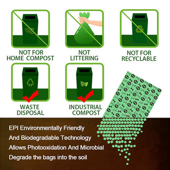 Αποικοδομήσιμη τσάντα σκουπιδιών για κουτάβι Εξωτερικά εργαλεία Τουαλέτας Pet Cat Σακούλες σκουπιδιών για σκουπίδια σκουπιδιών σκουπιδιών Εργαλεία καθαρισμού Σακούλες σκουπιδιών