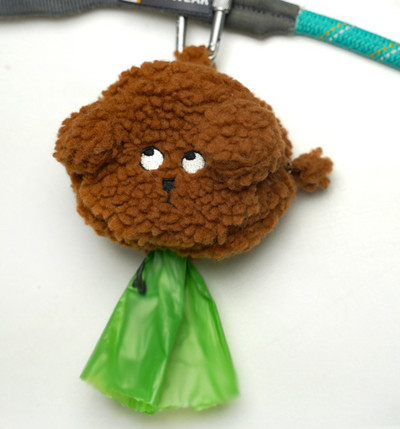 1 kom Vreća za izmet kućnih ljubimaca, slatki plišani medo, prijenosna vrećica za otpatke na otvorenom, dozator, nosač, pas, držač za čistu vrećicu, kutija za pohranu, vrećica, dodaci