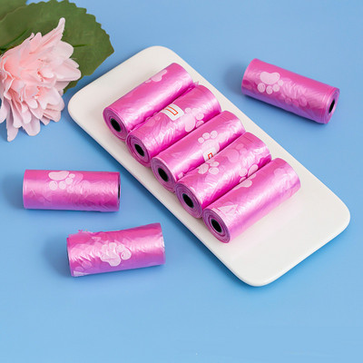 Mājdzīvnieku suņu kakas maisi Dozators Savācējs Atkritumu maiss Kucēns Kaķis Izkārnījumu maisiņš Mazie ruļļi āra tīrīšanai Mājdzīvnieku piederumi