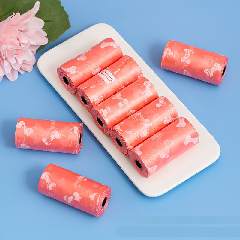 Mājdzīvnieku suņu kakas maisi Dozators Savācējs Atkritumu maiss Kucēns Kaķis Izkārnījumu maisiņš Mazie ruļļi āra tīrīšanai Mājdzīvnieku piederumi