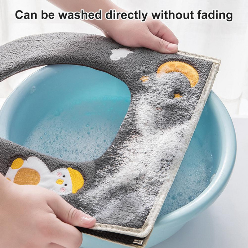 Udobna univerzalna zaštita od topline Cartoon Duck Moon WC pasta Zatvarač Poklopac poklopca WC sjedala Navlaka za WC sjedalo za hotel