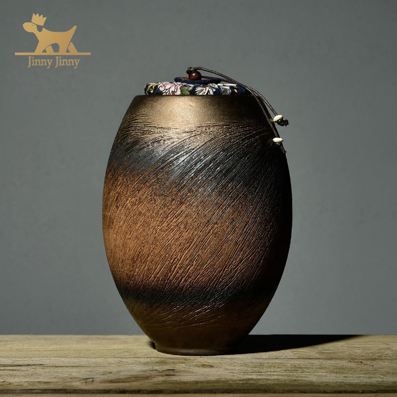 1500 ml ručno izrađena urna za kućne ljubimce, keramička urna za rezbarenje ručnog noža za psa, dizajn teksture s ugraviranim nožem, poseban majstor