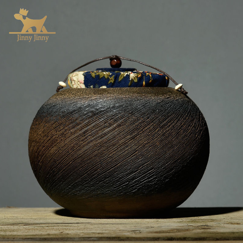 1500 ml ručno izrađena urna za kućne ljubimce, keramička urna za rezbarenje ručnog noža za psa, dizajn teksture s ugraviranim nožem, poseban majstor