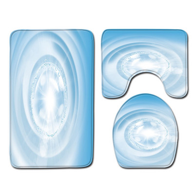 Zeegle modernais vannas istabas paklājiņu komplekts flaneļa paklājiņš tualetes dekorēšanai ūdens absorbcija dušas telpai mīksts kāju paklājs tualetes sēdekļa pārvalks