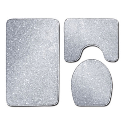 Zeegle modernais vannas istabas paklājiņu komplekts flaneļa paklājiņš tualetes dekorēšanai ūdens absorbcija dušas telpai mīksts kāju paklājs tualetes sēdekļa pārvalks