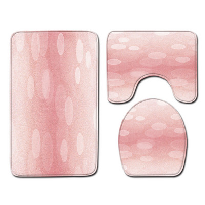 Zeegle modernais vannas istabas paklājiņu komplekts flaneļa paklājiņš tualetes dekorēšanai ūdens absorbcija dušas telpai mīksts kāju paklājs tualetes sēdekļa pārvalks