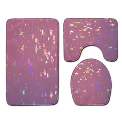 Zeegle modernais vannas istabas paklājiņu komplekts flaneļa paklājiņš tualetes dekorēšanai ūdens absorbcija dušas telpai mīksts kāju paklājs tualetes sēdekļa pārvalks