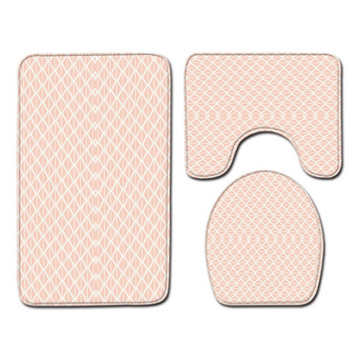 Zeegle modernais vannas istabas paklājiņu komplekts flaneļa paklājiņš tualetes dekorēšanai ūdens absorbcija dušas telpai mīksts kāju paklājs tualetes sēdekļa pārvalks