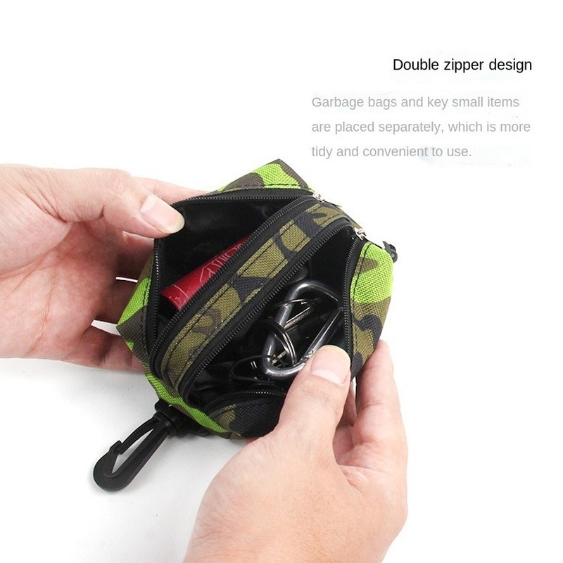 Dozator vreća za smeće za kućne ljubimce Kamuflažna vreća za skupljanje izmeta Vreća za pohranu u šetnji za pse Prijenosna torba za ključeve Viseća vreća Vreće za izmet
