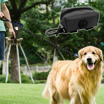 Φορητό Dog Poop Dispenser Pouch Leash Attachment bag Εξαιρουμένων των σακουλών, Φωτός δοσομετρητής απορριμμάτων κατοικίδιων ζώων Θήκη τσάντα για κακά F T2U8