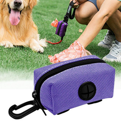 Φορητό Dog Poop Dispenser Pouch Leash Attachment bag Εξαιρουμένων των σακουλών, Φωτός δοσομετρητής απορριμμάτων κατοικίδιων ζώων Θήκη τσάντα για κακά F T2U8