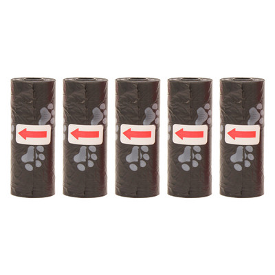Vrećice za izmet kućnih ljubimaca Jednokratne vrećice za pseći izmet Vrećice za rasuti izmet s kopčom za povodac i dozatorom vrećice za kosti 5 rola (75kom) vrećica s otiscima šapa