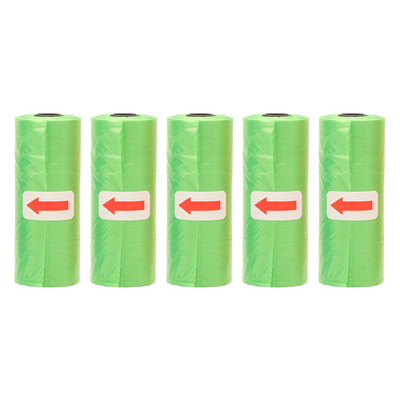 Vrećice za izmet kućnih ljubimaca Jednokratne vrećice za pseći izmet Vrećice za rasuti izmet s kopčom za povodac i dozatorom vrećice za kosti 5 rola (75kom) vrećica s otiscima šapa