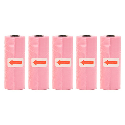 Vrećice za izmet kućnih ljubimaca Jednokratne vrećice za pseći izmet Vrećice za rasuti izmet s kopčom za povodac i dozatorom vrećice za kosti 5 rola (75kom) vrećica s otiscima šapa