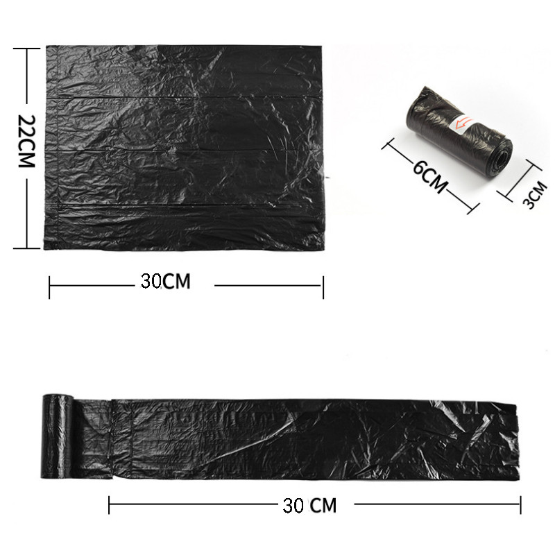 1-10 Rola/Set Vreća za smeće Razgradiva izmet kućnih ljubimaca Govno smeće Kućna kuhinja Univerzalni otpad Crni Vanjski Čisti pribor za kućne ljubimce