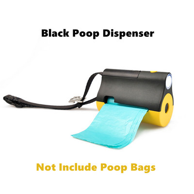 MEOWS Prijenosna lopatica za pseću kakicu Pooper Picker s LED svjetiljkom i kopčom za povodac za potrepštine za kućne ljubimce Držač za vrećice za otpad