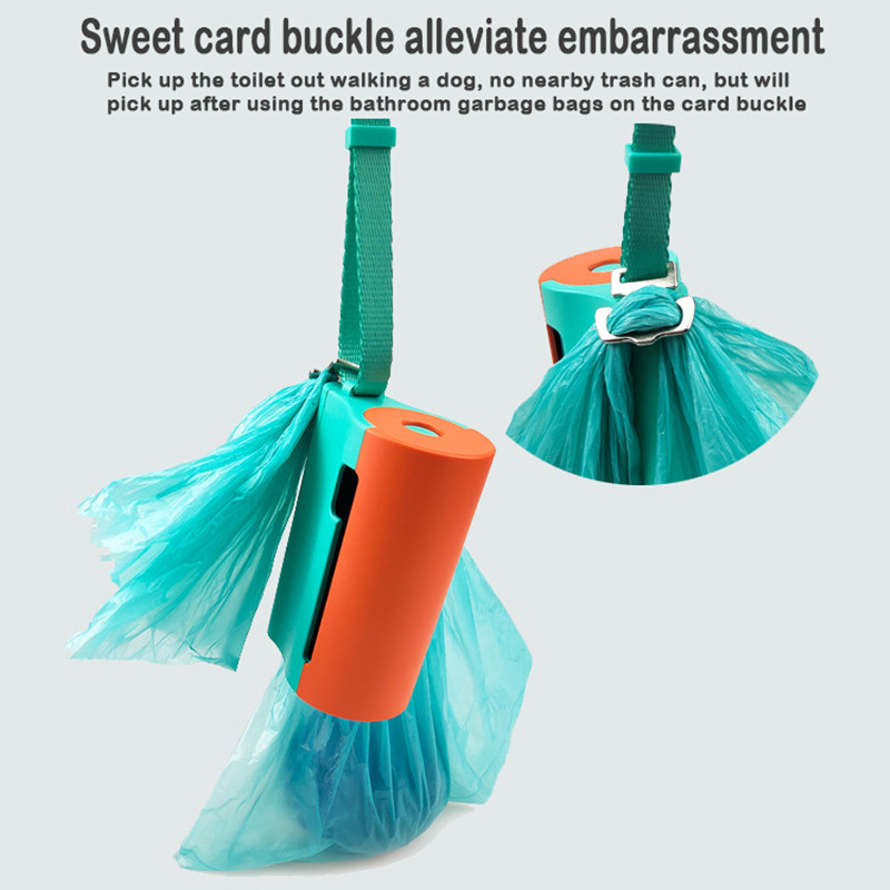 MEOWS Prijenosna lopatica za pseću kakicu Pooper Picker s LED svjetiljkom i kopčom za povodac za potrepštine za kućne ljubimce Držač za vrećice za otpad