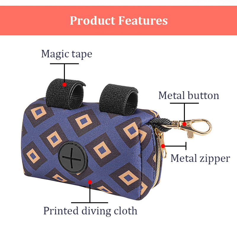 KOMMILIEF Prijenosne vrećice za pseći izmet Dozator Vreća za otpad za pse Ronilačka tkanina Vreća za smeće Vreća za pohranu Vreća za smeće na poklon