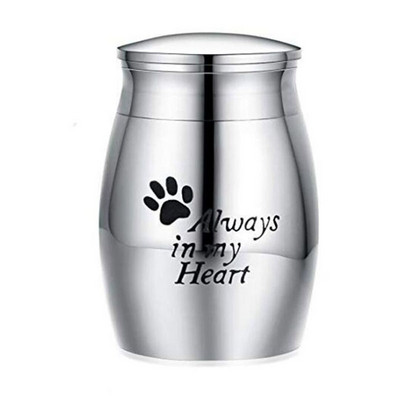 Lijes s urnom za kućne ljubimce 40*29 mm od nehrđajućeg inoksa Pepeo za kućne ljubimce Spomenici Pseća urna Pogrebna kremacija Mačka Ptica Spremnik za mini životinje Dlaka Uspomena za kućnog ljubimca