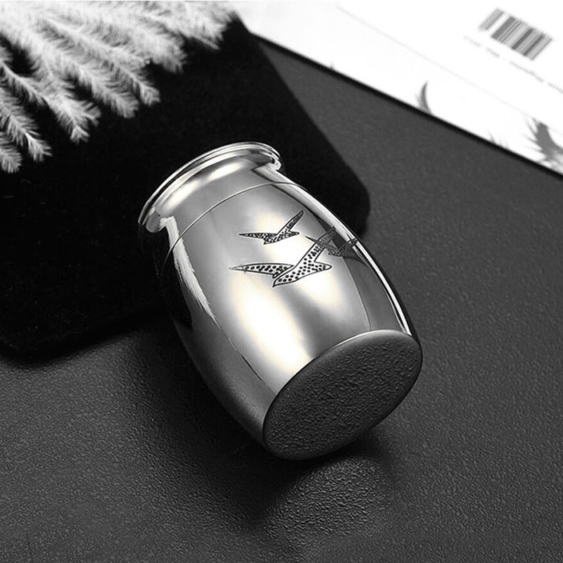 Lijes s urnom za kućne ljubimce 40*29 mm od nehrđajućeg inoksa Pepeo za kućne ljubimce Spomenici Pseća urna Pogrebna kremacija Mačka Ptica Spremnik za mini životinje Dlaka Uspomena za kućnog ljubimca