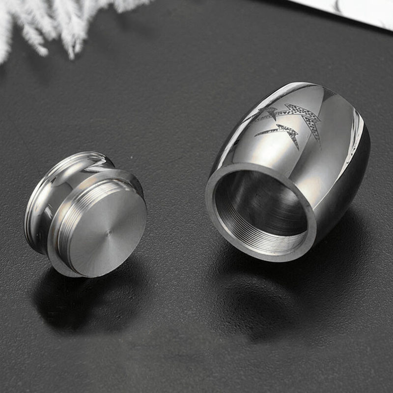 Lijes s urnom za kućne ljubimce 40*29 mm od nehrđajućeg inoksa Pepeo za kućne ljubimce Spomenici Pseća urna Pogrebna kremacija Mačka Ptica Spremnik za mini životinje Dlaka Uspomena za kućnog ljubimca