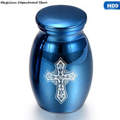 Blue Ashes Jar Love Pet Text Kutija za pohranu Cross Bird Dog Memorial Collection Kutija s poklopcem za psiće i mače
