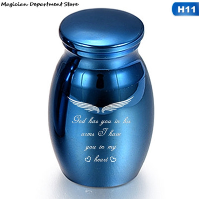 Blue Ashes Jar Love Pet Text Kutija za pohranu Cross Bird Dog Memorial Collection Kutija s poklopcem za psiće i mače