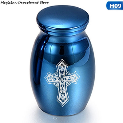 Blue Ashes Jar Love Pet Text Kutija za pohranu Cross Bird Dog Memorial Collection Kutija s poklopcem za psiće i mače