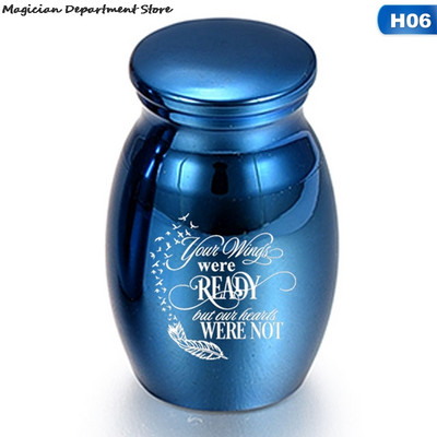 Blue Ashes Jar Love Pet Text Kutija za pohranu Cross Bird Dog Memorial Collection Kutija s poklopcem za psiće i mače