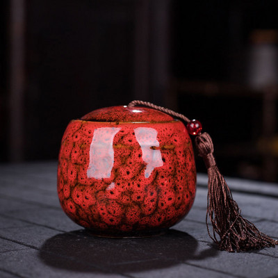 Krāsu keramikas tvertne piemiņas lolojumdzīvnieku urnas zīmoga pods Liels piemiņas zārks Porcelāna burka Cilvēka pelnu uzglabāšana Piemiņas apbedīšanas turētājs