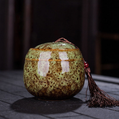 Krāsu keramikas tvertne piemiņas lolojumdzīvnieku urnas zīmoga pods Liels piemiņas zārks Porcelāna burka Cilvēka pelnu uzglabāšana Piemiņas apbedīšanas turētājs