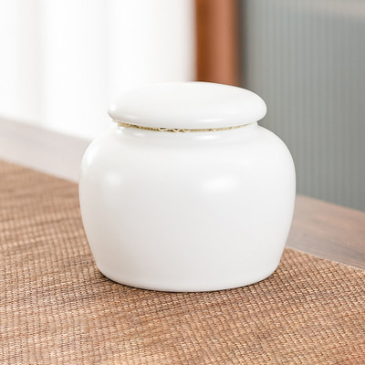 Krāsu mājdzīvnieku keramikas kārba piemiņas lolojumdzīvnieku urnas zīmoga pods Liels piemiņas zārks Porcelāna burka Mājdzīvnieku pelnu uzglabāšana Piemiņas apbedīšanas turētājs