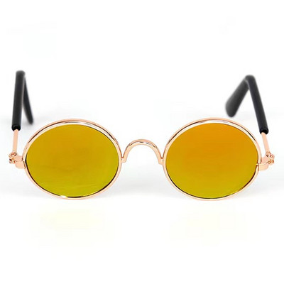 Vintage στρογγυλά γυαλιά ηλίου γάτας Reflection γυαλιά γυαλιά για κατοικίδια Προϊόντα για σκύλους γατάκια Σκύλος γάτα Αξεσουάρ για μικρά σκυλιά