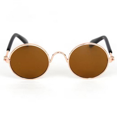 Vintage στρογγυλά γυαλιά ηλίου γάτας Reflection γυαλιά γυαλιά για κατοικίδια Προϊόντα για σκύλους γατάκια Σκύλος γάτα Αξεσουάρ για μικρά σκυλιά