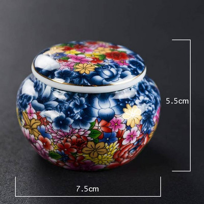 Mini mėlyna keraminė urna Mažos kremavimo urnos žmonių pelenams Gyvūnų laidotuvių karstas Miniatiūrinės memorialinės laidotuvių urnos dalijimasis pelenais