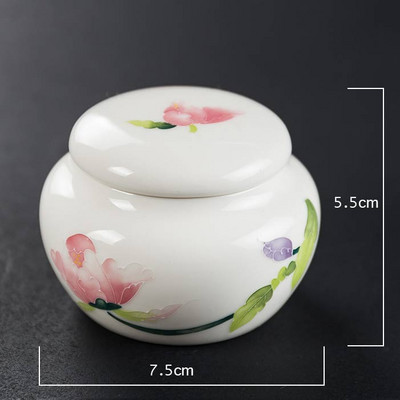 Mini mėlyna keraminė urna Mažos kremavimo urnos žmonių pelenams Gyvūnų laidotuvių karstas Miniatiūrinės memorialinės laidotuvių urnos dalijimasis pelenais