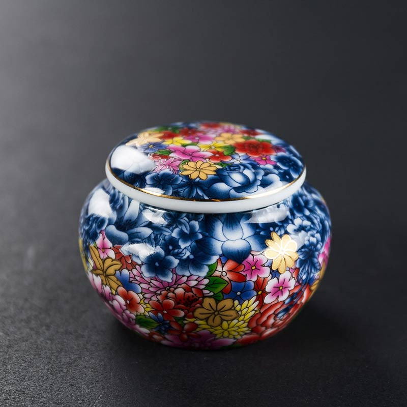 Mini mėlyna keraminė urna Mažos kremavimo urnos žmonių pelenams Gyvūnų laidotuvių karstas Miniatiūrinės memorialinės laidotuvių urnos dalijimasis pelenais