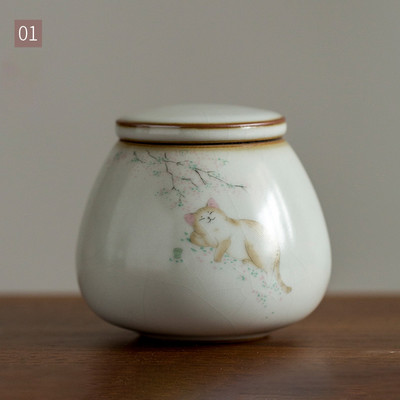 Keramika Zapečaćena urna od pepela Kremiranje Pogrebni pepeo Uspomena Male životinje Kućni ljubimac Pas Mačka Spomenik Prikladni kućni kamini Pokop