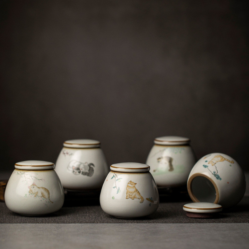 Keramika Zapečaćena urna od pepela Kremiranje Pogrebni pepeo Uspomena Male životinje Kućni ljubimac Pas Mačka Spomenik Prikladni kućni kamini Pokop