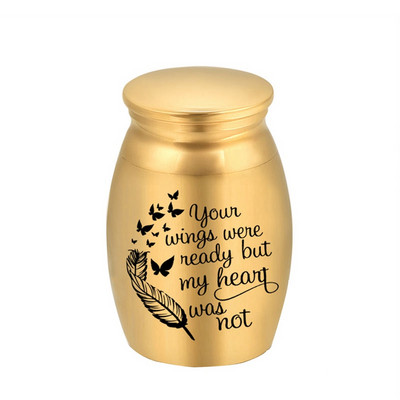 Mazas piemiņas urnas pelniem Mini kremācijas urnas Alumīnija sakausējums Suņu kaķu mājdzīvnieku Piemiņas zārki Pelnu turētājs