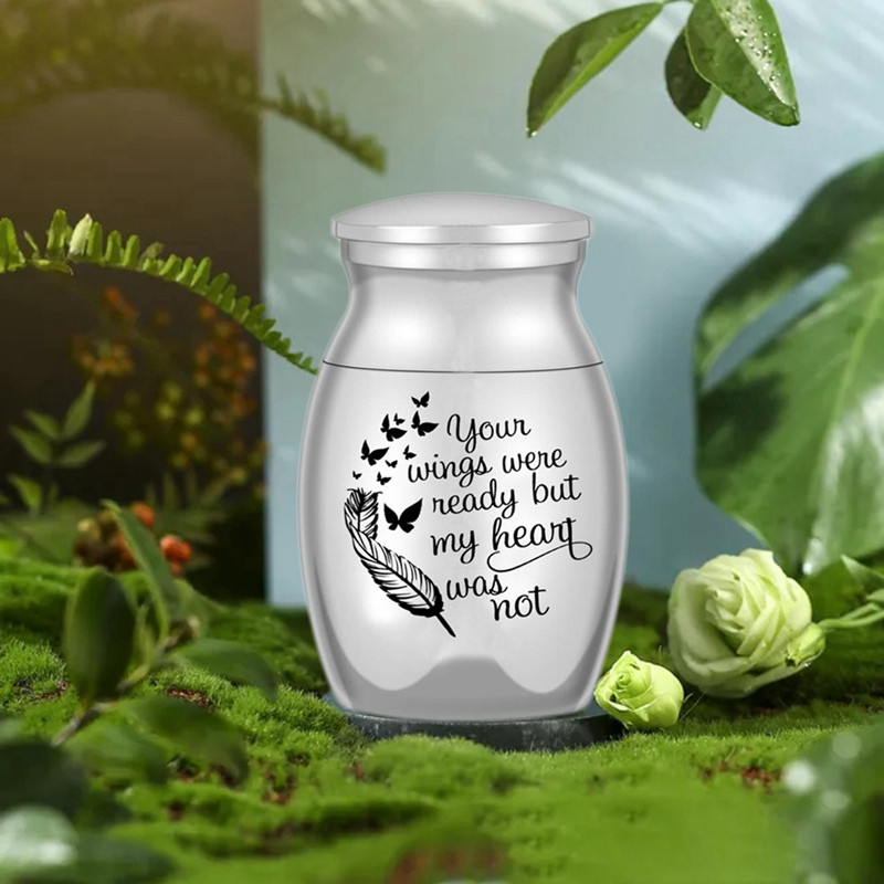 Mazas piemiņas urnas pelniem Mini kremācijas urnas Alumīnija sakausējums Suņu kaķu mājdzīvnieku Piemiņas zārki Pelnu turētājs