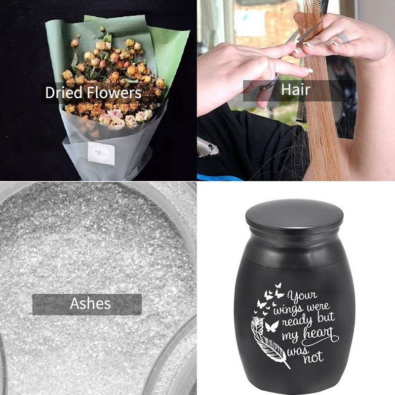 Mazas piemiņas urnas pelniem Mini kremācijas urnas Alumīnija sakausējums Suņu kaķu mājdzīvnieku Piemiņas zārki Pelnu turētājs