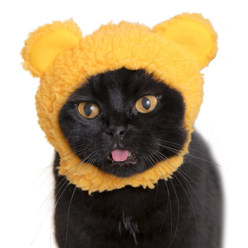 Kepurės katėms Kačių ausų dangtelis Kačių aksesuarai Minkšti ir patogūs pliušiniai reikmenys naminiams gyvūnėliams Priedai naminiams gyvūnėliams Karštas išpardavimas Instagram Dropship