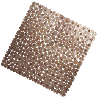 Prostirka za kadu 54x54 cm Protivklizna podna prostirka za tuširanje Šljunčani dizajn PVC Kupaonska sigurnosna protuklizna podloga za masažu Kvadratna Nova nadogradnja 2021.