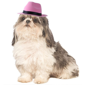 Домашно куче Каубойска шапка Шапка Котка Смешни шапки Костюм Изпълнение Фотореквизит Аксесоари за косплей
