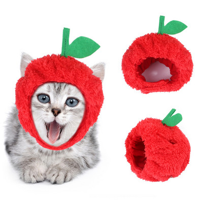 Ново забавно домашно куче, котка, шапка, костюм, топла заешка шапка, новогодишно парти, коледни косплей аксесоари, реквизит за снимки, шапки